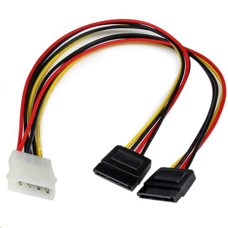 StarTech PYO2LP4SATA LP4 to 2x SATA Power Y Cable Adapter - 12