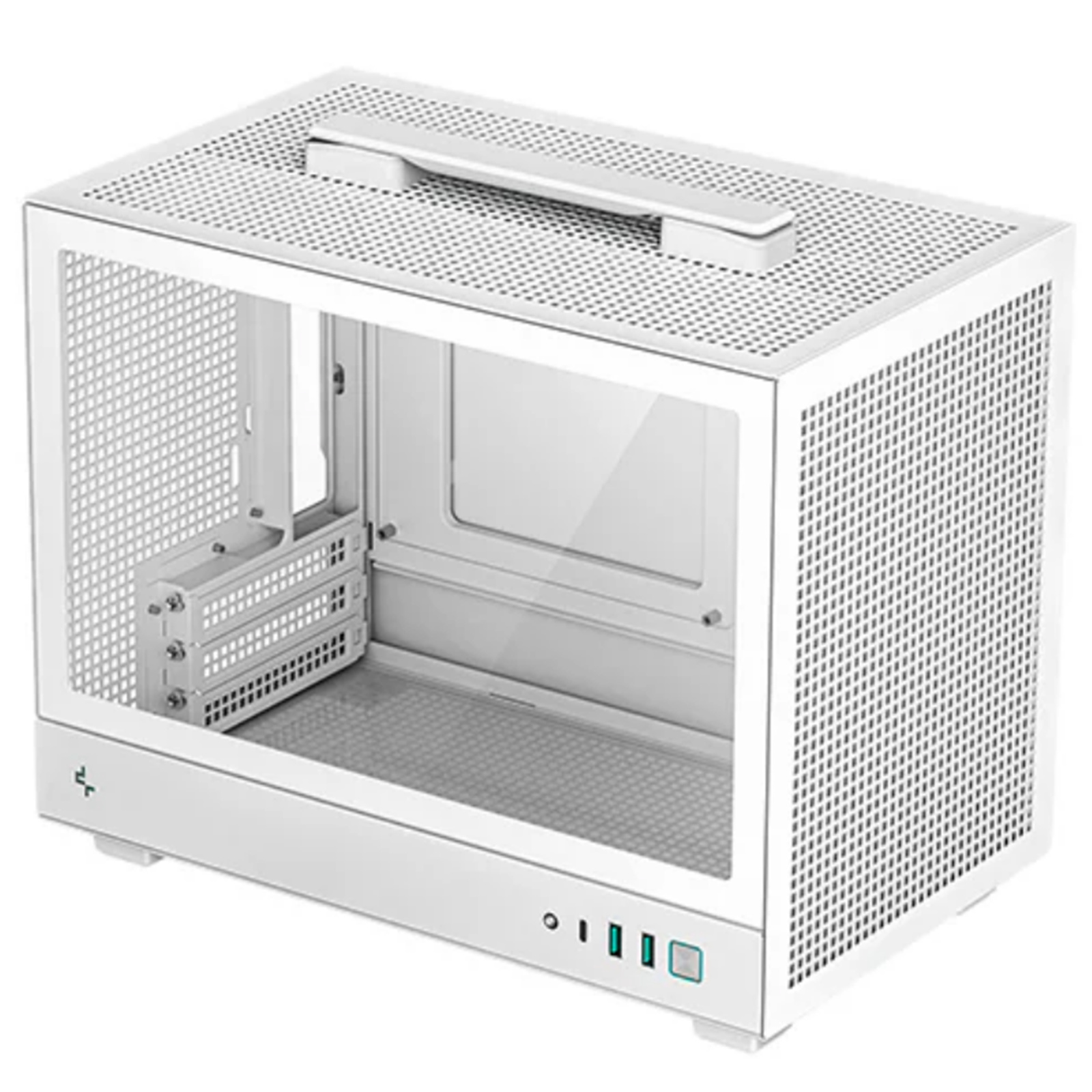 DEEPCOOL CH160 ITX case White CPU Cooler Support Upto 172mm GPU Support Upto 305mm 3x PCI Slot Front I/O: 2x USB 3.0 1x Type C HD Audio
