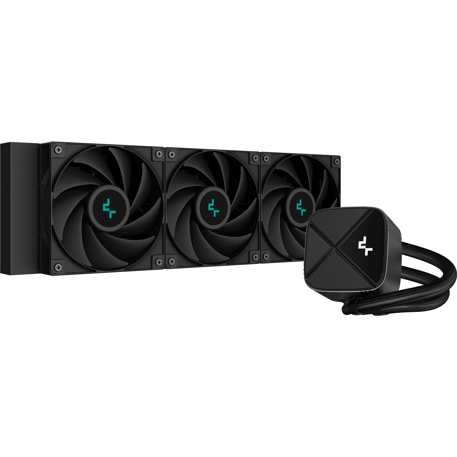 DEEPCOOL LT720S ZERO DARK 360mm AiO Water Cooling Kit for Intel LGA 1700 / 2011 / / 1200 / 1151 / 1150 / 1155 AMD AM5 / AM4 / sTRX4 / sTR4