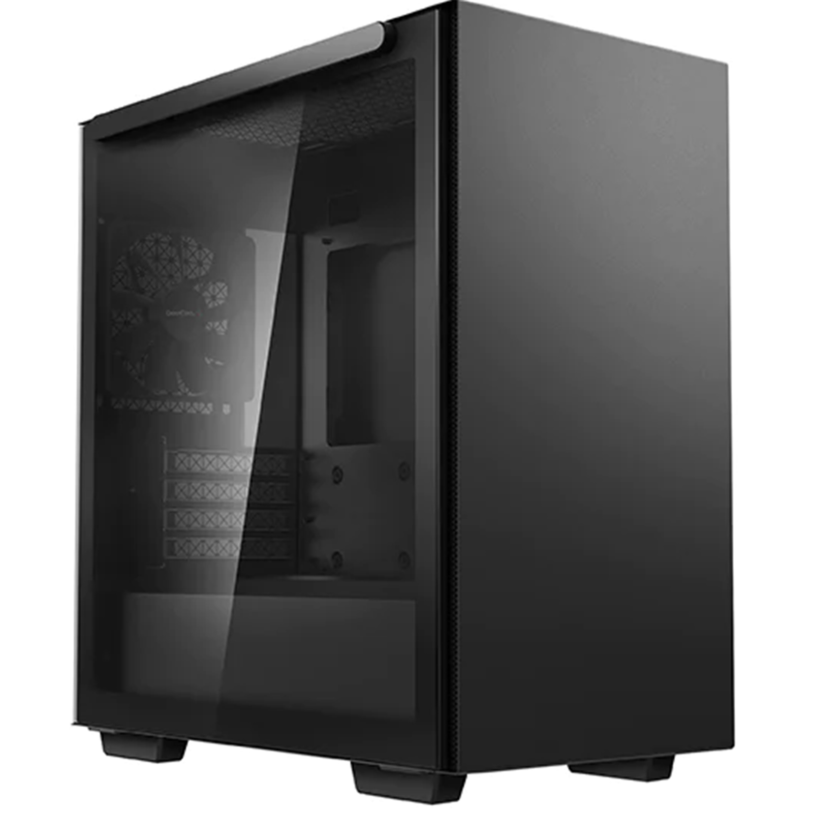 DEEPCOOL Macube 110 Black MATX Mid Tower MATX/ITX Motherboard Supported Tempered Glass CPU Cooler Supports Upto 165mm GPU Supports Upto 320mm 280mm Radiator Supported 4X PCI Slots Graphics Card Holder Included Front: 2X USB. HD Audio No PSU