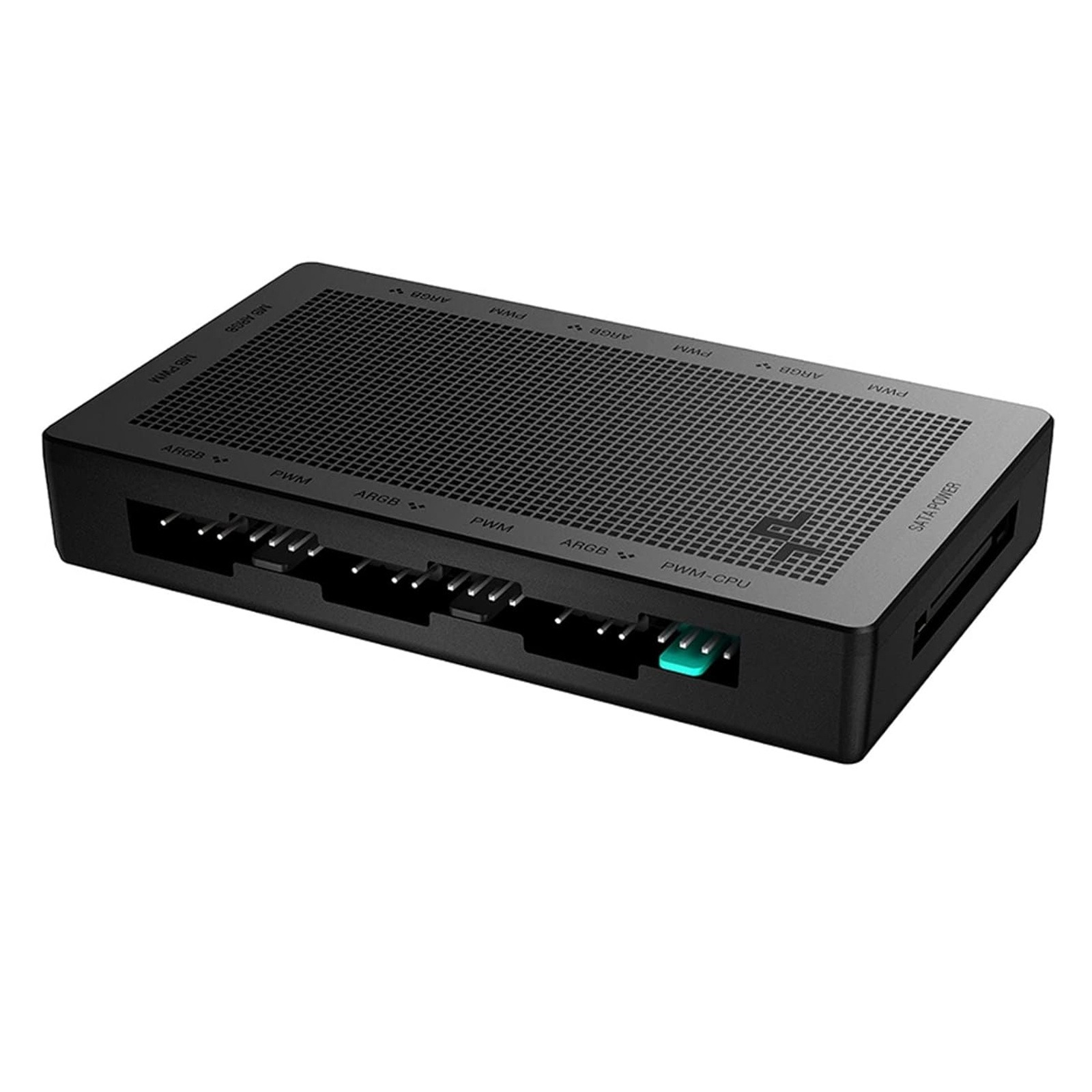 DEEPCOOL SC790 2-in-1 PWM & RGB hub provides fan and lighting control for up to 6 total PWM ARGB fans simultaneously while occupying minimal headers on a motherboard
