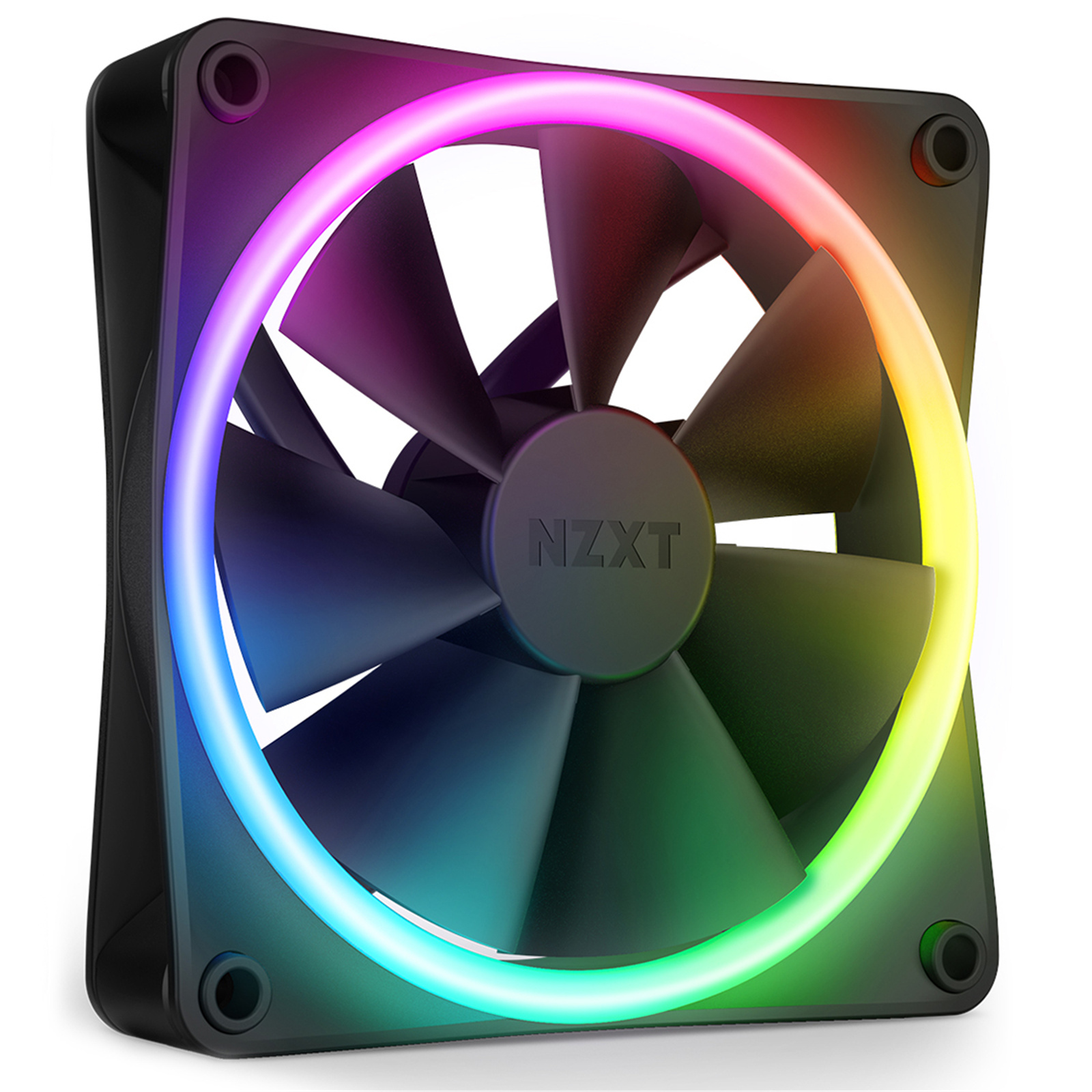 NZXT F120 RGB DUO Black 120mm Dual Sided RGB FAN Single pack Requires NZXT RGB lighting Controller