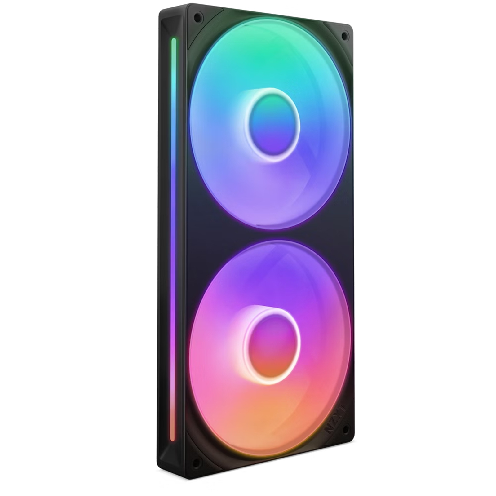 NZXT F Series 240 RGB Core PWM Fan single frame with Two Fans Black