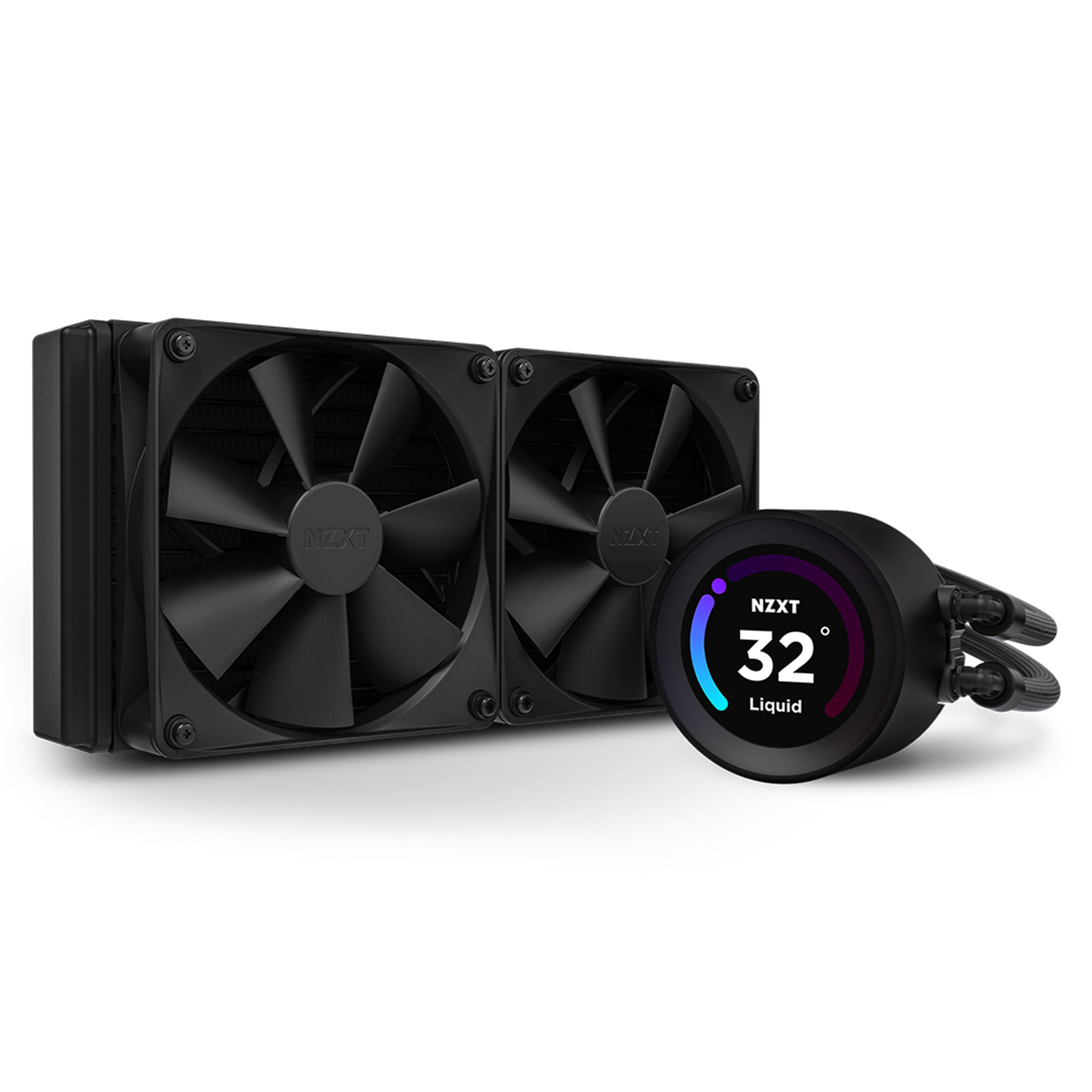 NZXT Kraken ELITE 240 240mm AiO Water Cooling with 2.36 inch diameter LCD Display for Intel Socket LGA 1700 / 1200 / 115X AMD AM5 / AM4 / sTRX4* / TR4* (*Threadripper bracket not included)