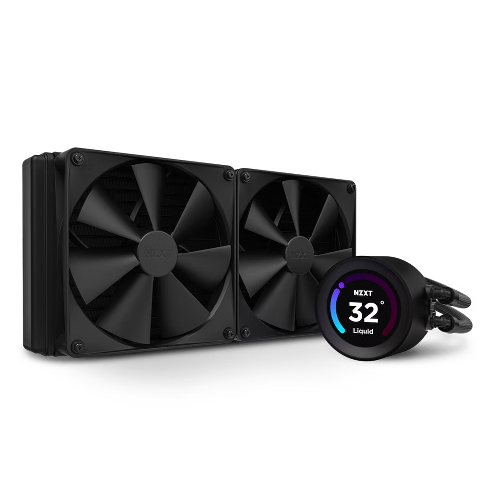 NZXT Kraken ELITE 280 280mm AiO Water Cooling with 2.36 inch diameter LCD Display for Intel Socket LGA 1700 / 1200 / 115X AMD AM5 / AM4 / sTRX4* / TR4* (*Threadripper bracket not included)