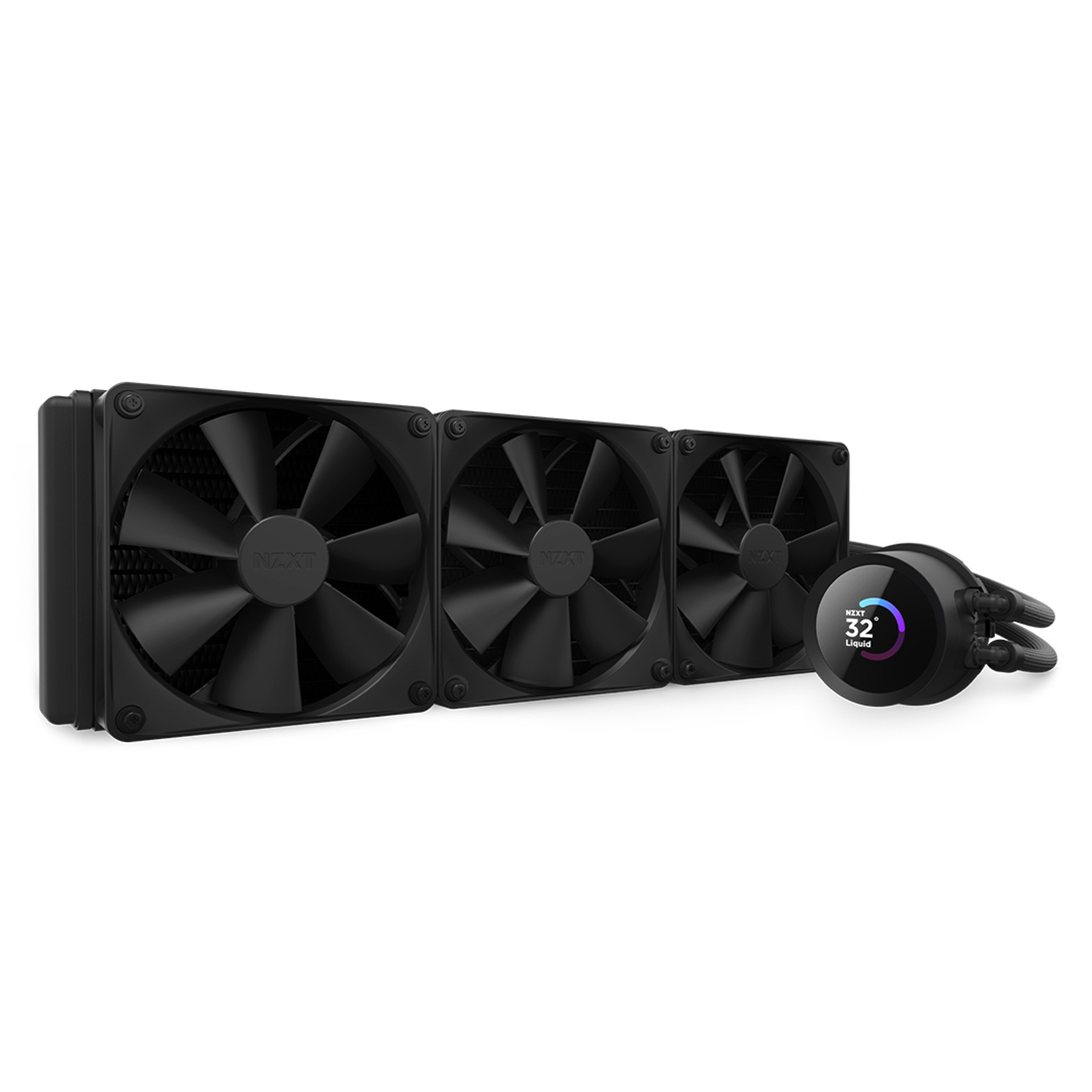 NZXT Kraken 360 360mm AiO Water Cooling with 1.54 inch square LCD Display for Intel Socket LGA 1700 / 1200 / 115X AMD AM5 / AM4 / sTRX4* / TR4* (*Threadripper bracket not included)