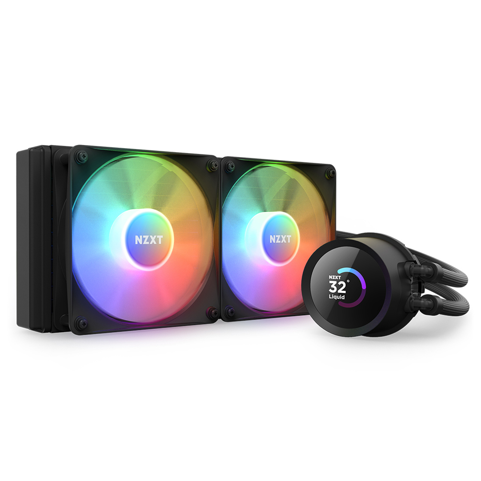 NZXT Kraken ELITE 240 RGB 240mm AiO Water Cooling with 2.36 inch diameter LCD Display F120 RGB Core Fans for Intel Socket LGA 1700 / 1200 / 115X AMD AM5 / AM4 / sTRX4* / TR4* (*Threadripper bracket not included)