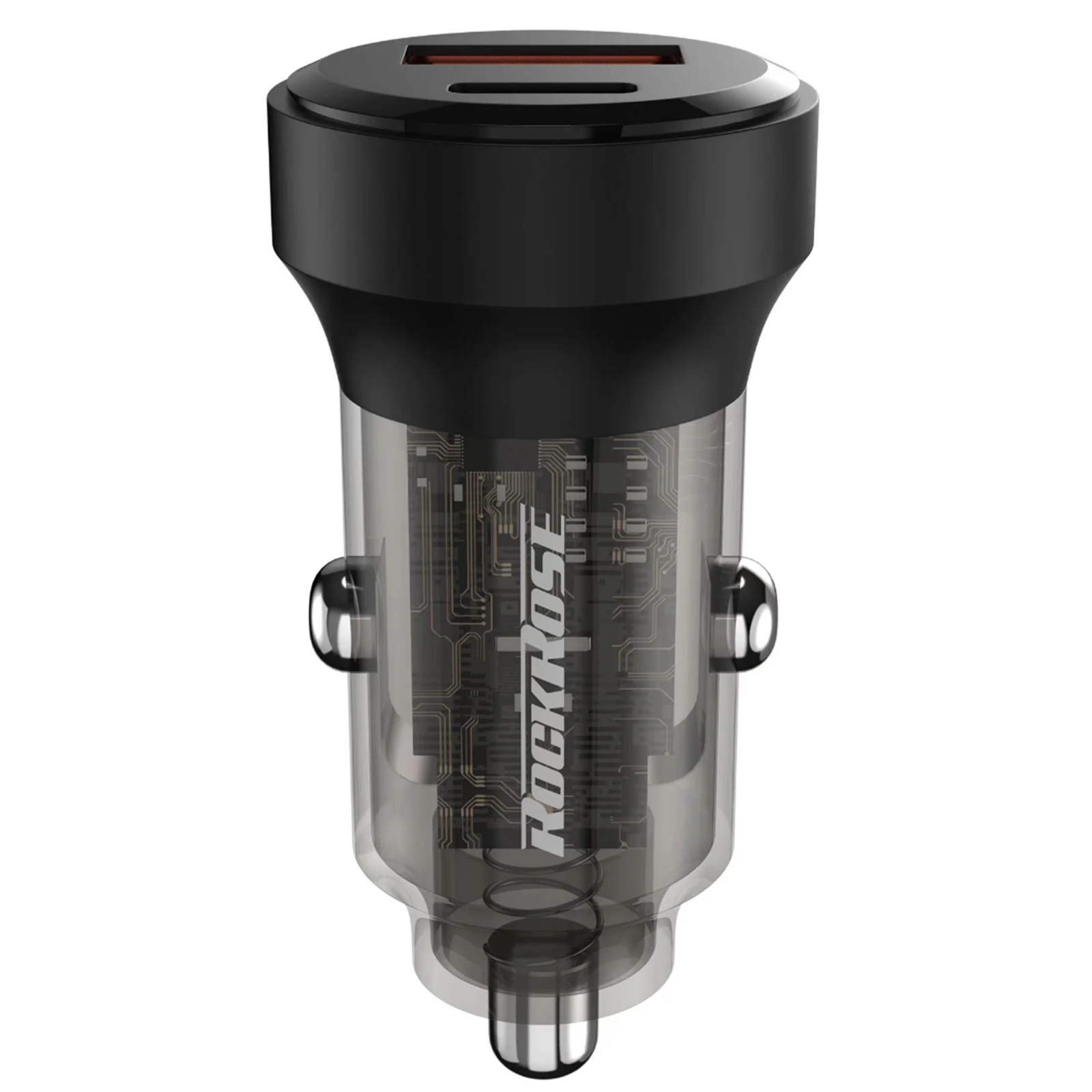 RockRose Ranger PQ Pro 30W PD & QC3.0 Car Charger Dual USB & USB-C Output