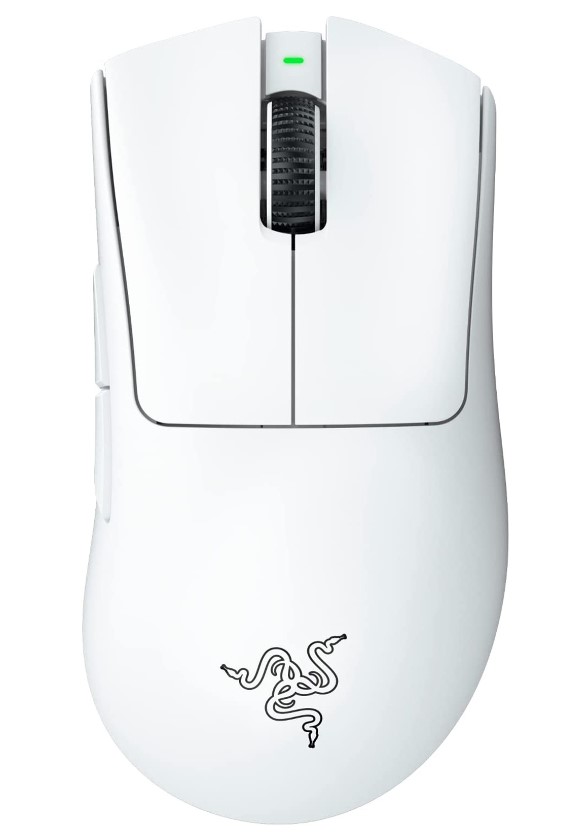 RAZER DEATHADDER V3 PRO - WHITE EDITION - ULTRA-LIGHTWEIGHT WIRELESS ERGONOMIC ESPORTS MOUSE