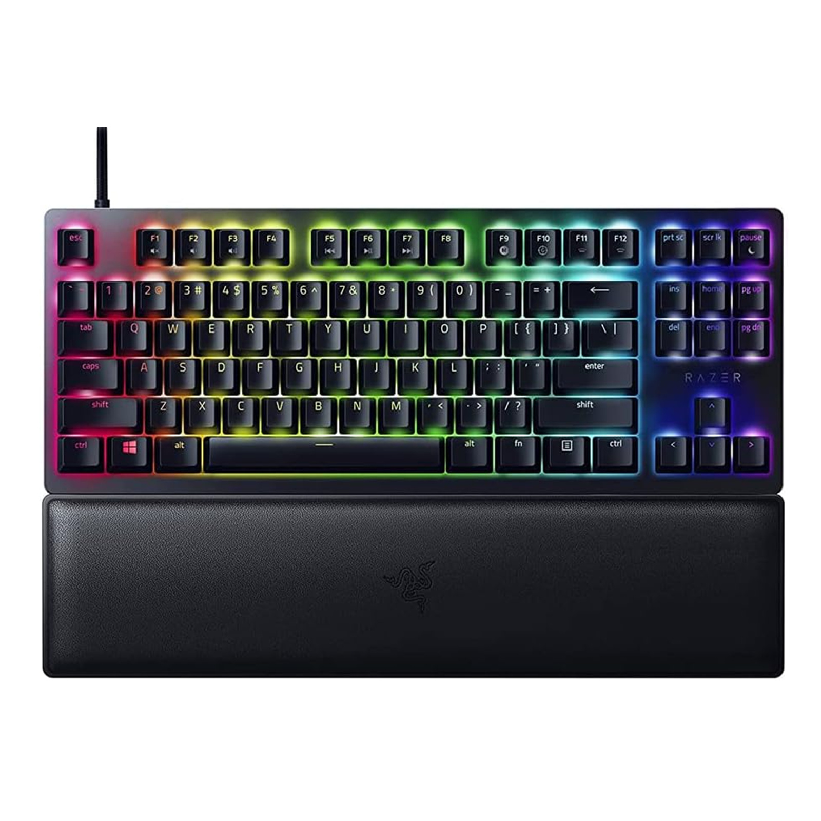 RAZER HUNTSMAN V2 TENKEYLESS - OPTICAL GAMING KEYBOARD (CLICKY PURPLE SWITCH) - US LAYOUT