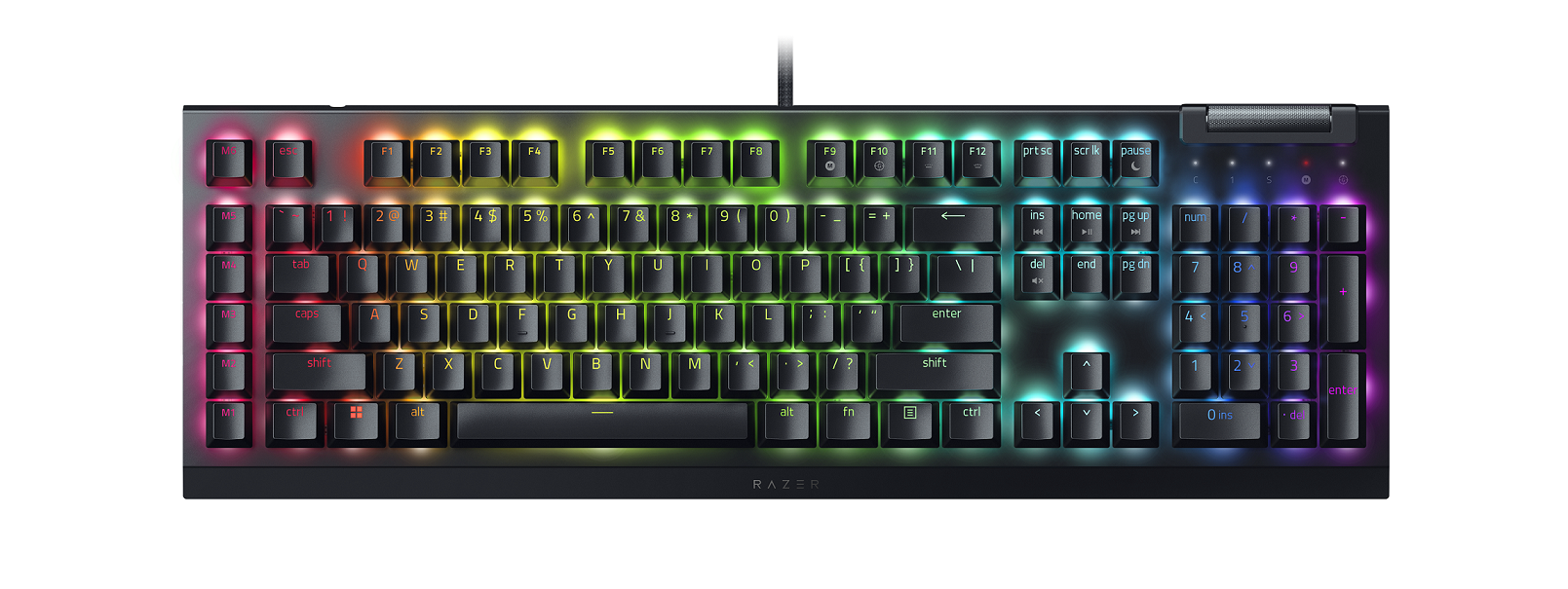 RAZER BLACKWIDOW V4 X - MECHANICAL GAMING KEYBOARD (GREEN SWITCH) - US LAYOUT - FRML
