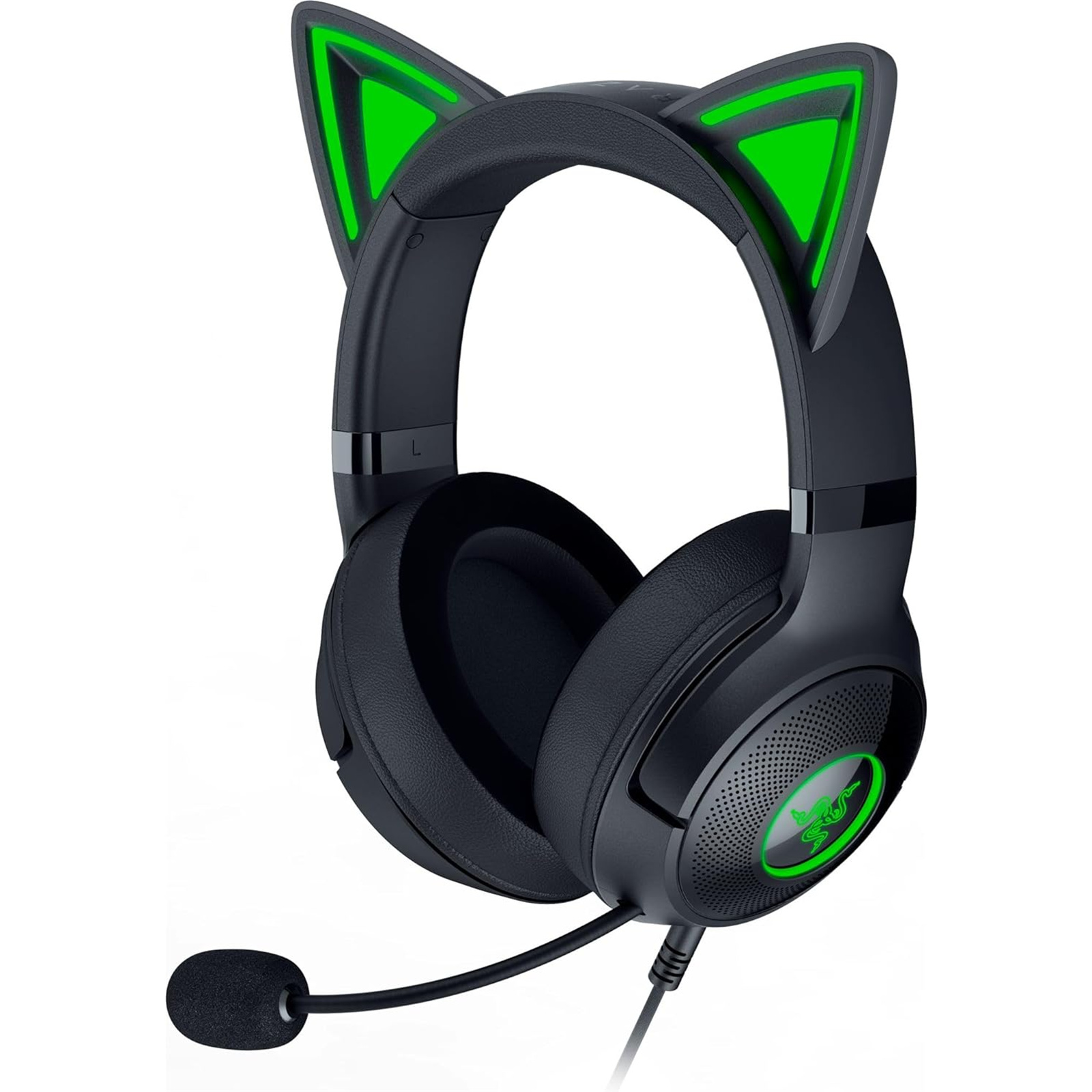 RAZER KRAKEN KITTY V2 - USB HEADSET WITH RGB KITTY EARS - BLACK - FRML PACKAGING