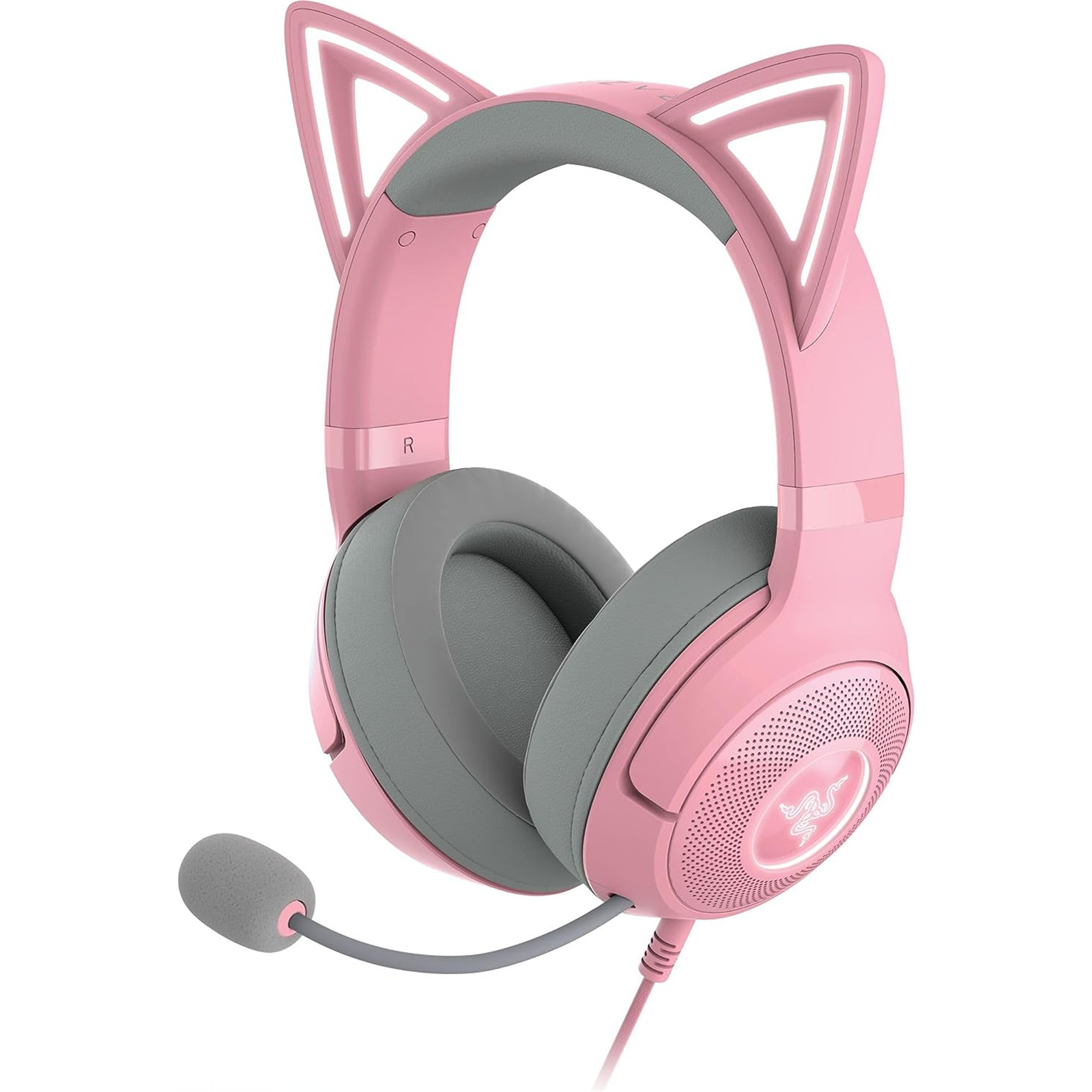RAZER KRAKEN KITTY V2 - USB HEADSET WITH RGB KITTY EARS - QUARTZ EDITION - FRML PACKAGING