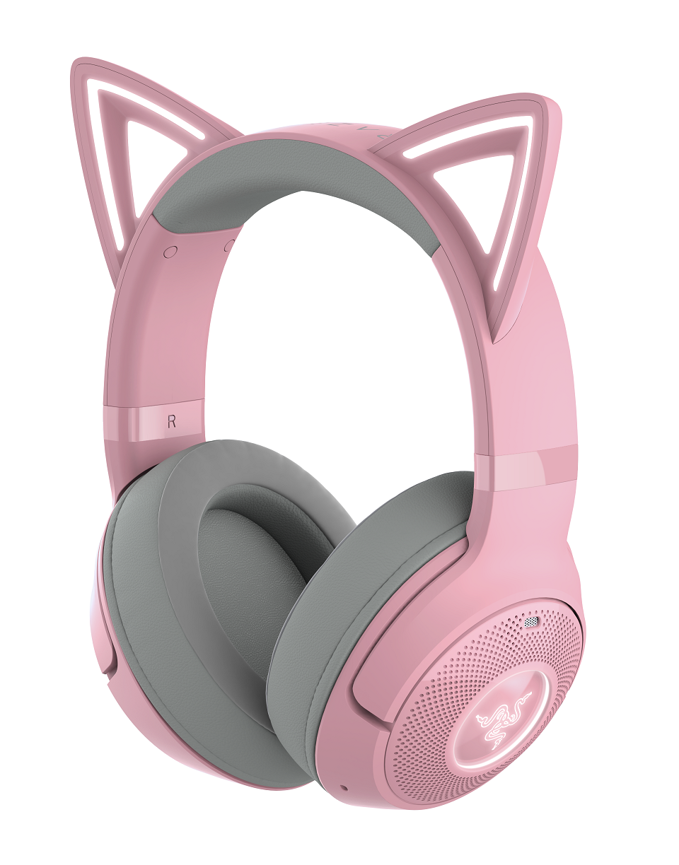 RAZER KRAKEN KITTY V2 BT - QUARTZ EDITION - WIRELESS BLUETOOTH RGB HEADSET WITH KITTY EARS - FRML PACKAGING