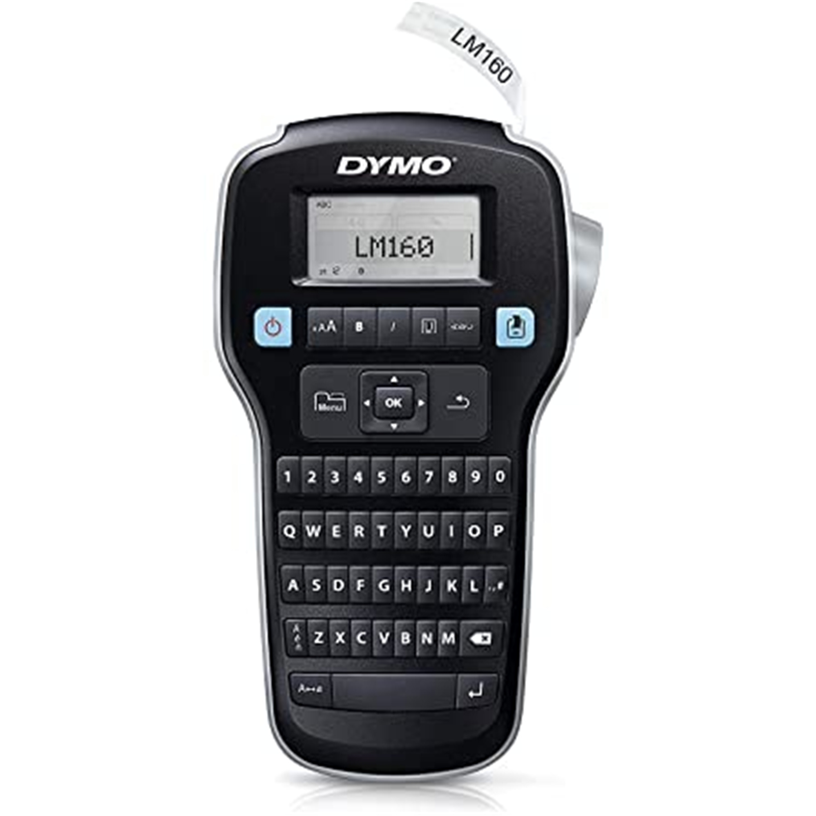 Dymo S0946320 LabelManager 160p Portable Lable Maker with QWERTY Keyboard. Edit with one-touch fast-formatting Create labels with 6 font sizes 8 text styles 4 boxes plus underline 228 symbols & clip art.