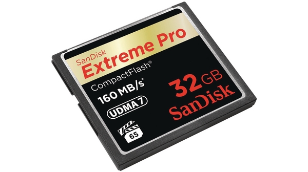 SANDISK EXTREME PRO CF, CFXPS 32GB, VPG65, UDMA 7, 160MB/S R, 150MB/S W, 4X6, LIFETIME LIMITED