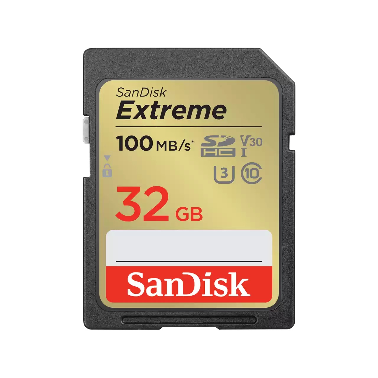 SANDISK EXTREME SDHC SDXVT 32GB V30 U3 C10 UHS-I 100MB/S R 60MB/S W 4X6 LIFETIME LIMITED