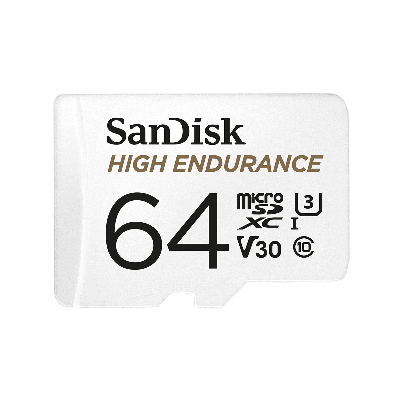 SANDISK HIGH ENDURANCE MICROSDXC CARD SQQNR 64G UHS-I C10 U3 V30 100MB/S R 40MB/S W