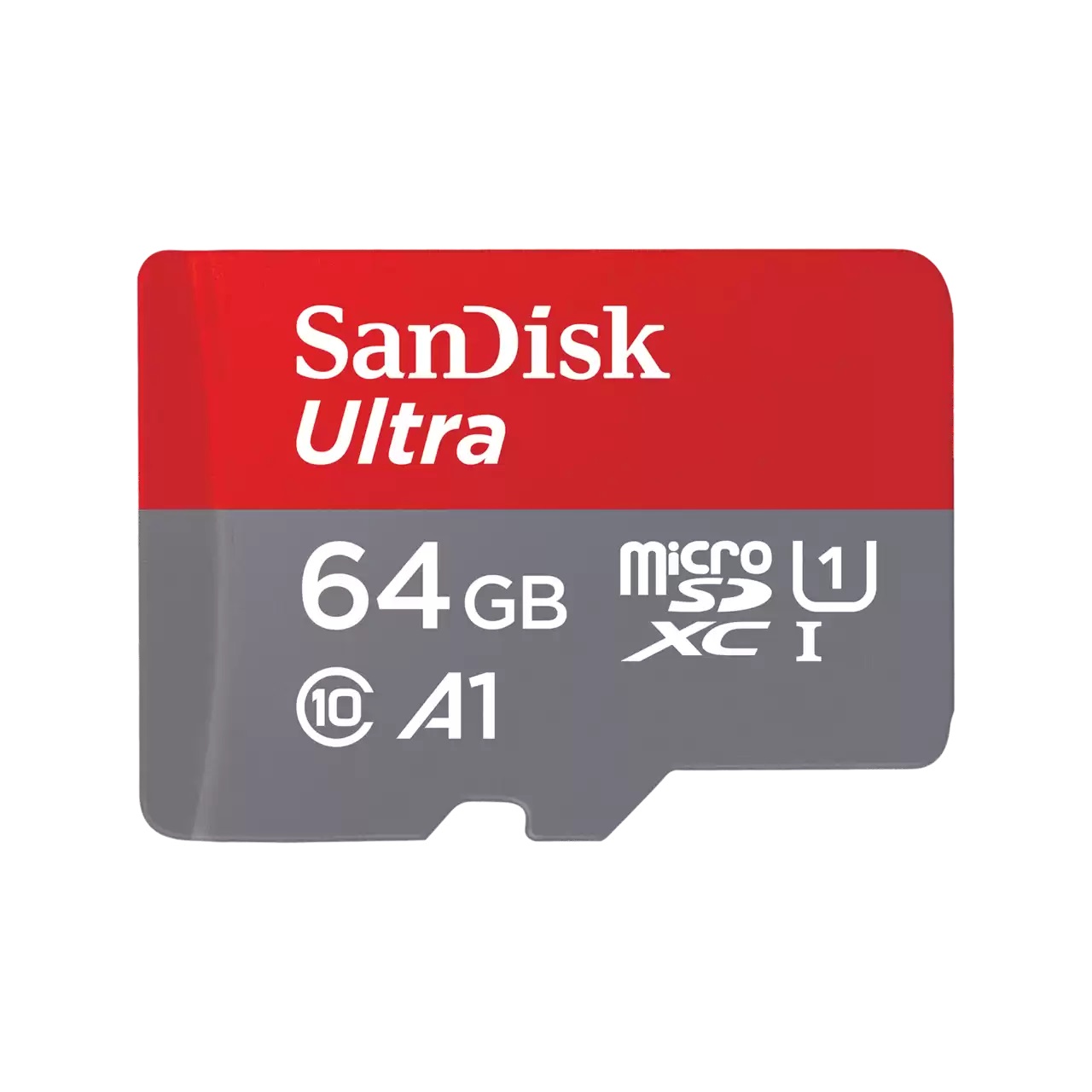 SANDISK ULTRA MICROSDHC SQUAB 64GB A1 C10 U1 UHS-I 140MB/S R 4X6 SD ADAPTOR 10Y