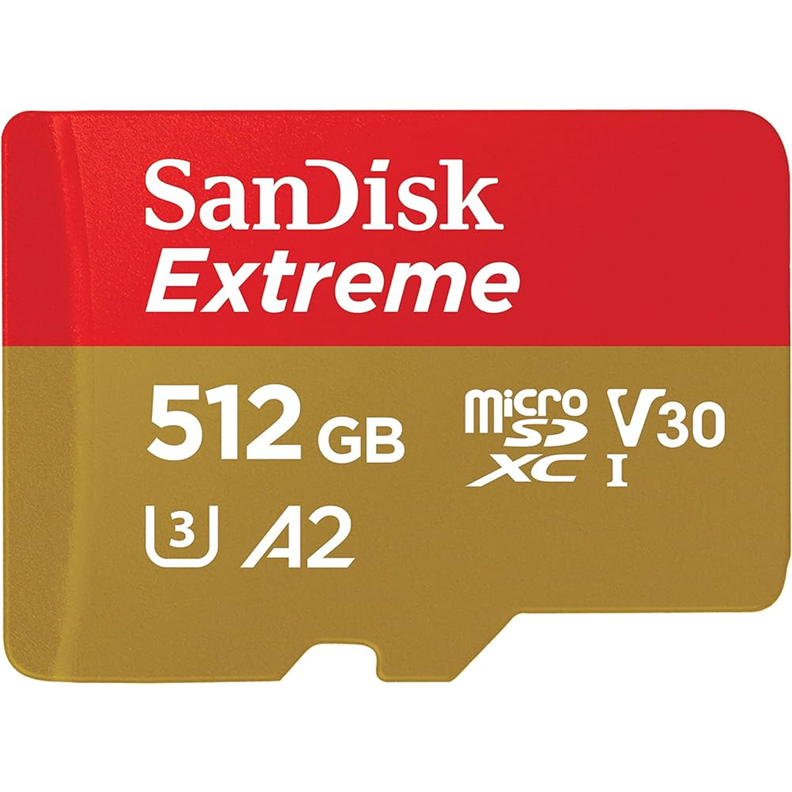 SanDisk Extreme microSDXC Memory Card - 512GB Class 10 - U3 - V30 - A2 - Read up to 160MB/s - Write up to 90MB/s - Perfect for 4G Smartphones / Tablets / Cameras
