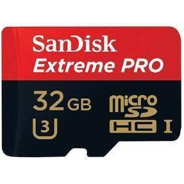 SANDISK EXTREME PRO MICROSDHC SQXCG 32GB V30 U3 C10 A1 UHS-1 100MB/S R 90MB/S W 4X6 SD ADAPTOR LIFETIME LIMITED