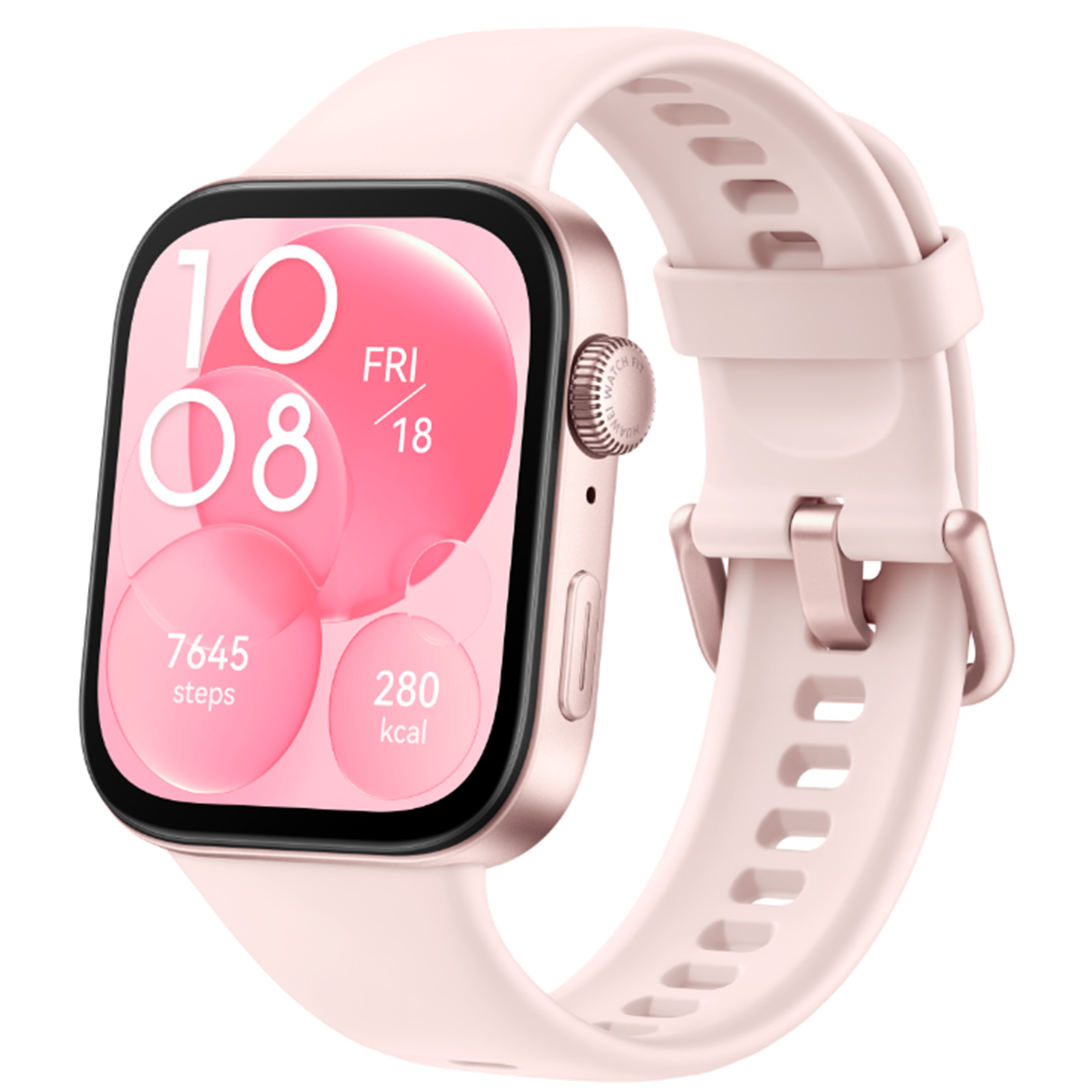 Huawei Watch FIT 3 Smart Watch - Nebula Pink with Flouroelastomer Strap - 1.82