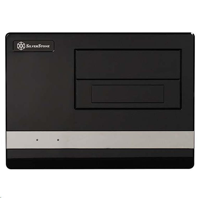 SilverStone SG02B-F Sugo mATX Black Cube SFF Case 23L