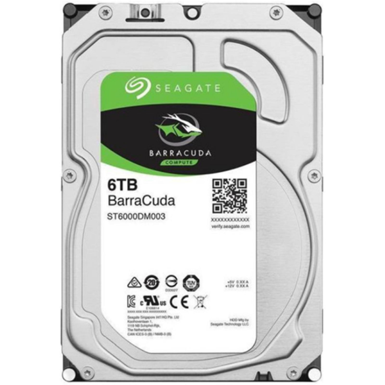 Seagate BarraCuda 6TB 3.5 inch SATA3 6Gb/s 256MB Internal HDD  ( 2 years warranty )                 