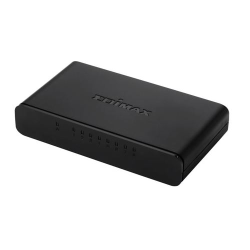 EDIMAX 8 Port 10/100 Fast Ethernet Desktop Switch. Perfect solution for Home and small business. Full Duplex. Auto Energy Saving Functions. Plug and Play. 