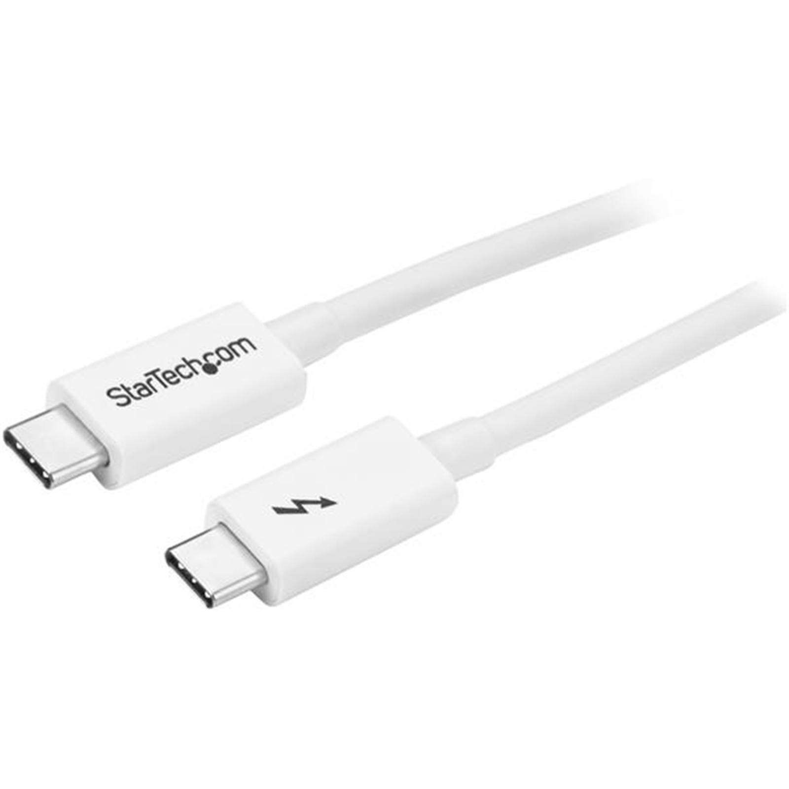 StarTech TBLT3MM1MW 1m Thunderbolt 3 Cable - 20Gbps - White - Thunderbolt USB-C and DisplayPort     