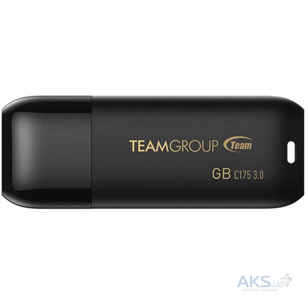 TEAM C175 SERIES 64GB USB 3.2 GEN1 FLASH DRIVE BLACK