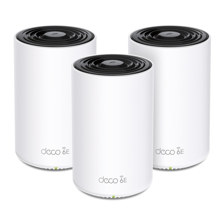 TP LINK Deco XE75 Pro AXE5400 Tri-Band Mesh Wi-Fi 6E System (3 Pack)