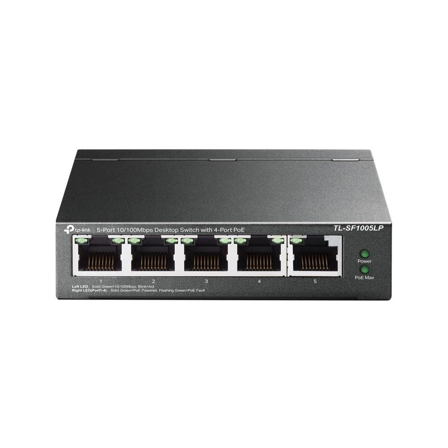 TP-Link TL-SF1005LP 5-Port 10/100Mbps Desktop Switch With 4-Port PoE