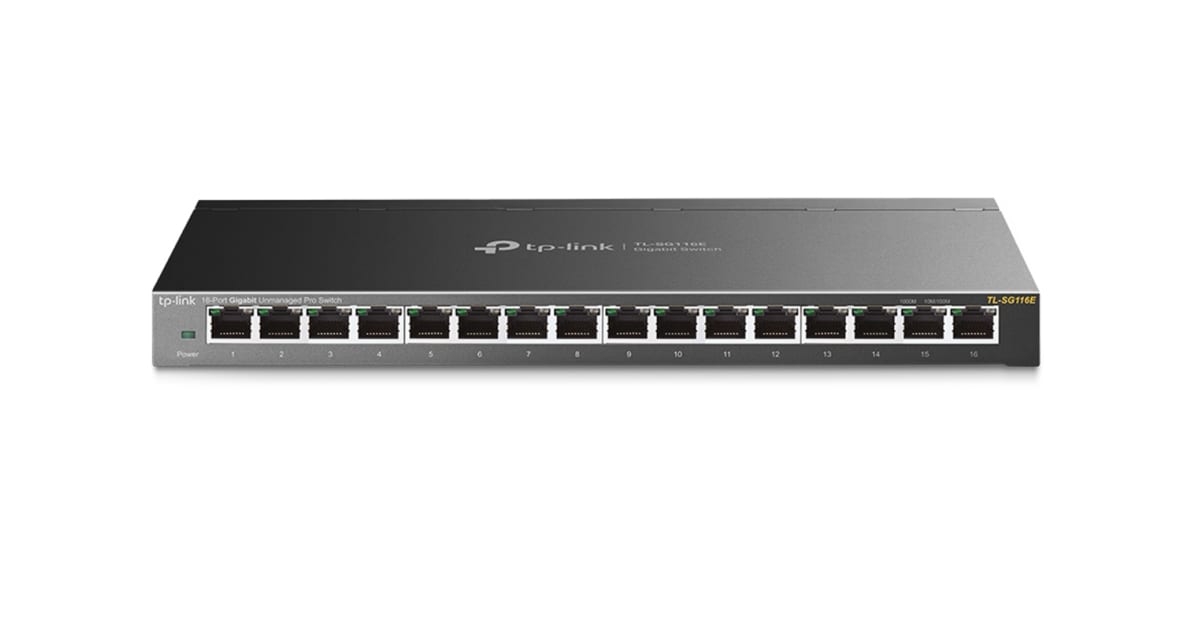 TP-Link TL-SG116E 16-Port Gigabit Unmanaged Pro Switch