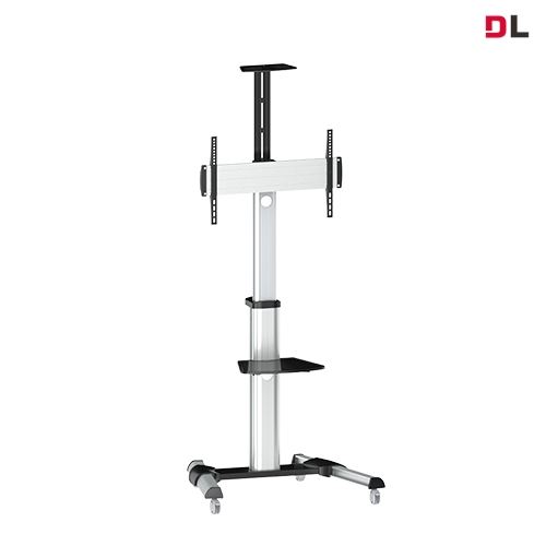 BRATECK 37''-70'' Telescopic Manual Height Adjust TV Cart. Max 50Kgs VESA support up to 600x400 Min VESA 200x200. Hidden cable management. Tilt, 
