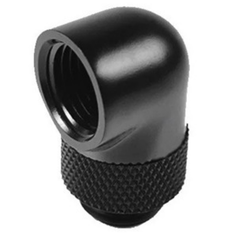 Barrow 90 Degree Rotary Adapter Classic Black, Male to Female                                       