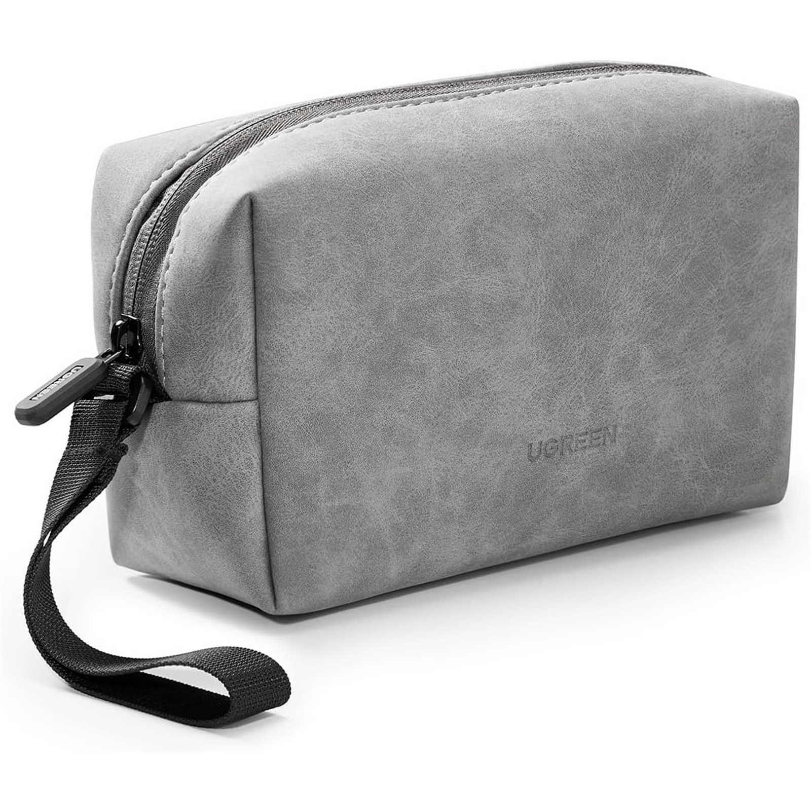 UGREEN Travel Gadget Bag with Grid Lanyard (Gray) Electronics Accessories Storage Carrying Pouch for USB Cable Earphones Power Banks Hard Drive Mouse