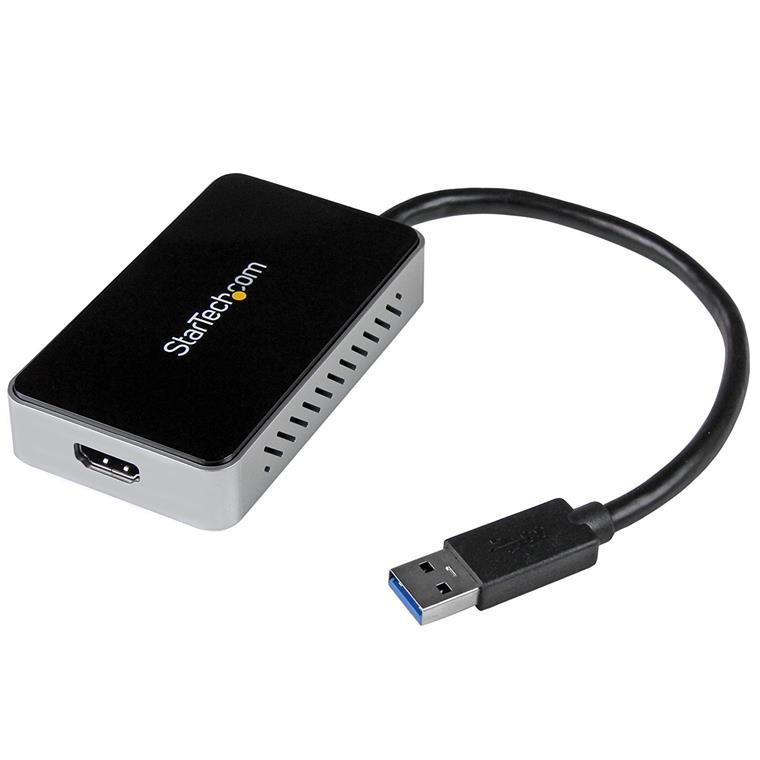 USB 3 to HDMI Adapter w/ 1-Port USB Hub