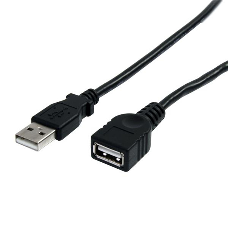 StarTech USBEXTAA10BK 10 ft Black USB2.0 Extension Cable A to A - 10ft USB2.0 Extension Cable - 10ft